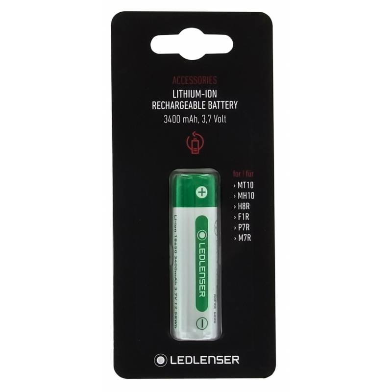 LEDLENSER Batterie li-ion pour f1r, h8r, ih8r, m7r, mh10, mt10, p7r - 3200mAh 3.63V