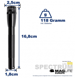 Maglite Lampe Torche SPECTRUM LED blanc SP22SZ7 2 Piles Type-AA - Image 3