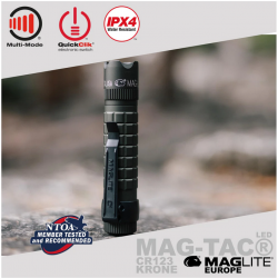 Maglite Lampe Torche MAG TAC LED SG2LRA6 coloris noir - Tête crenelée - livrée en blister - Image 3