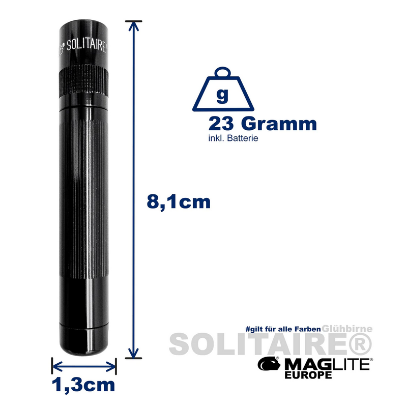 Maglite Lampe Torche Solitaire coloris gris