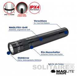 Maglite Lampe Torche Solitaire coloris gris - Image 2