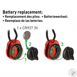 Nite Ize Lot de 3 X 2 leds rouges zip lit - 2 cr927 3v de rechange incluses - sous blister - Image 5