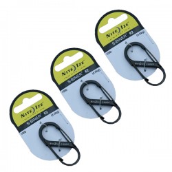 Lot de 3 Mousquetons Noir...