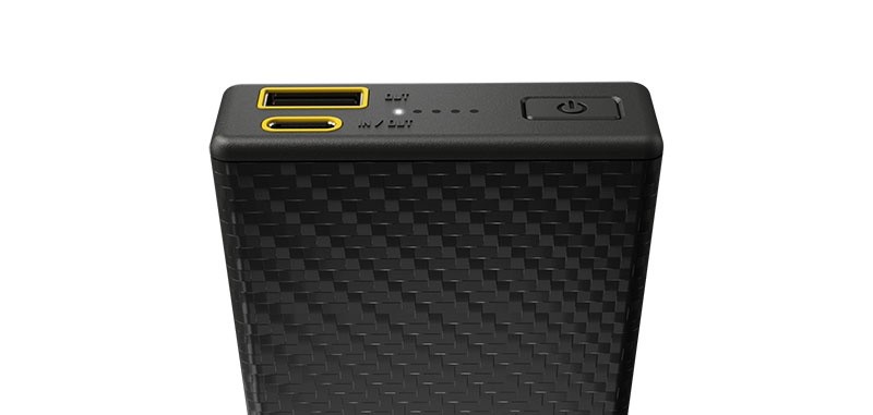 Nitecore Batterie externe en carbone - carbo 20000