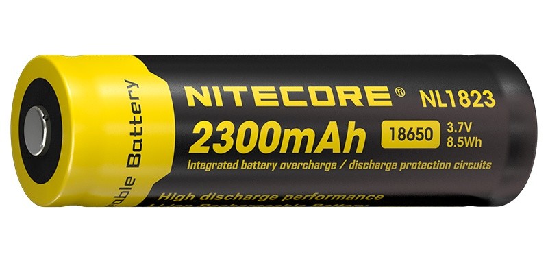 Nitecore Accus li-ion 18650 - 2300mah