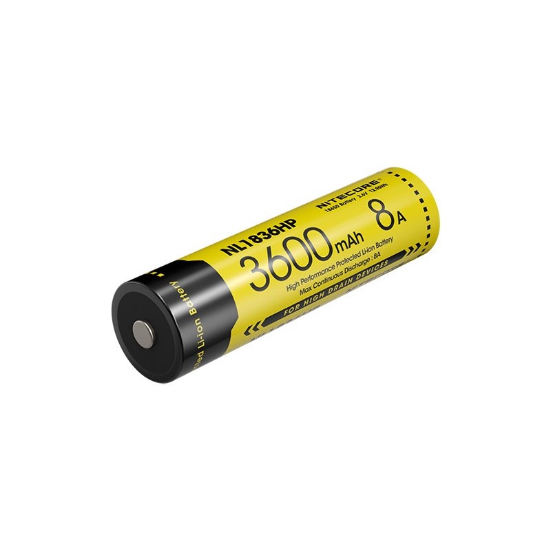 Nitecore Accus li-ion 18650 high discharge - 3600mah