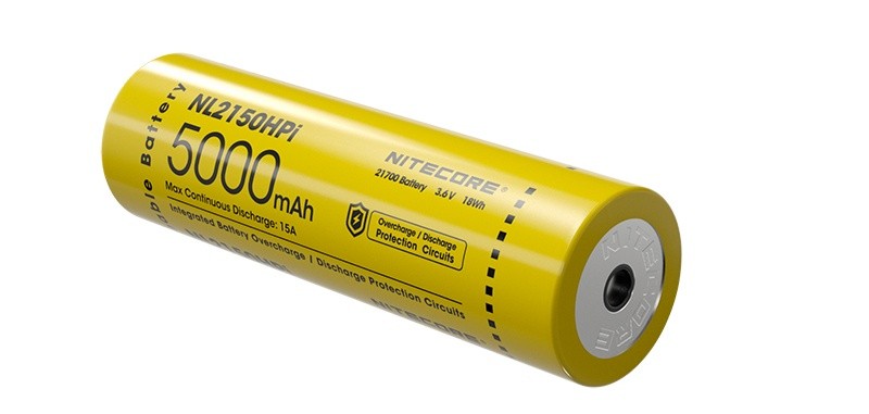 Nitecore Accus li-ion 21700i haute performance - 5000mah