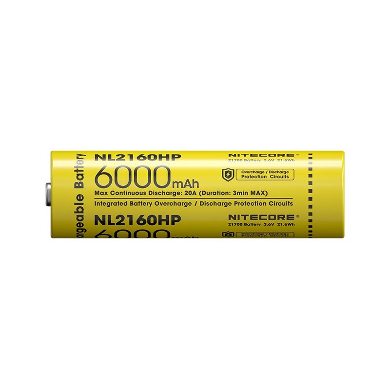 Nitecore Batterie rechargeable 21700 haute performance