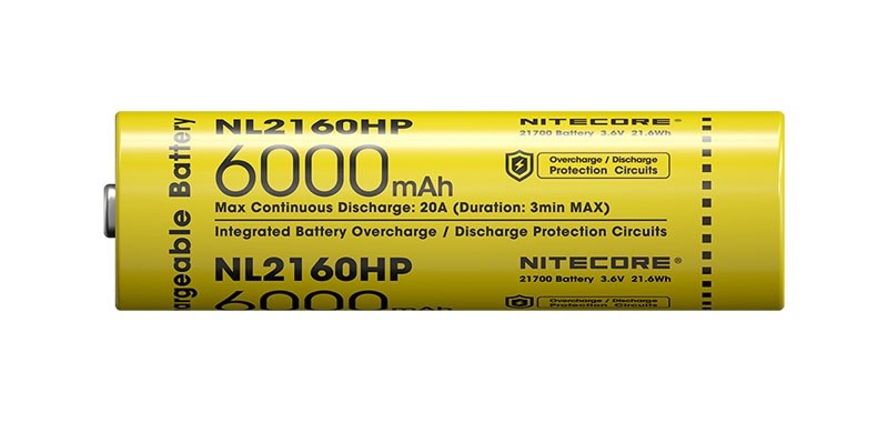 Nitecore Batterie rechargeable 21700 haute performance