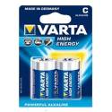 Piles alcalines Type C – 1,5V Varta High energy (blister de 2)